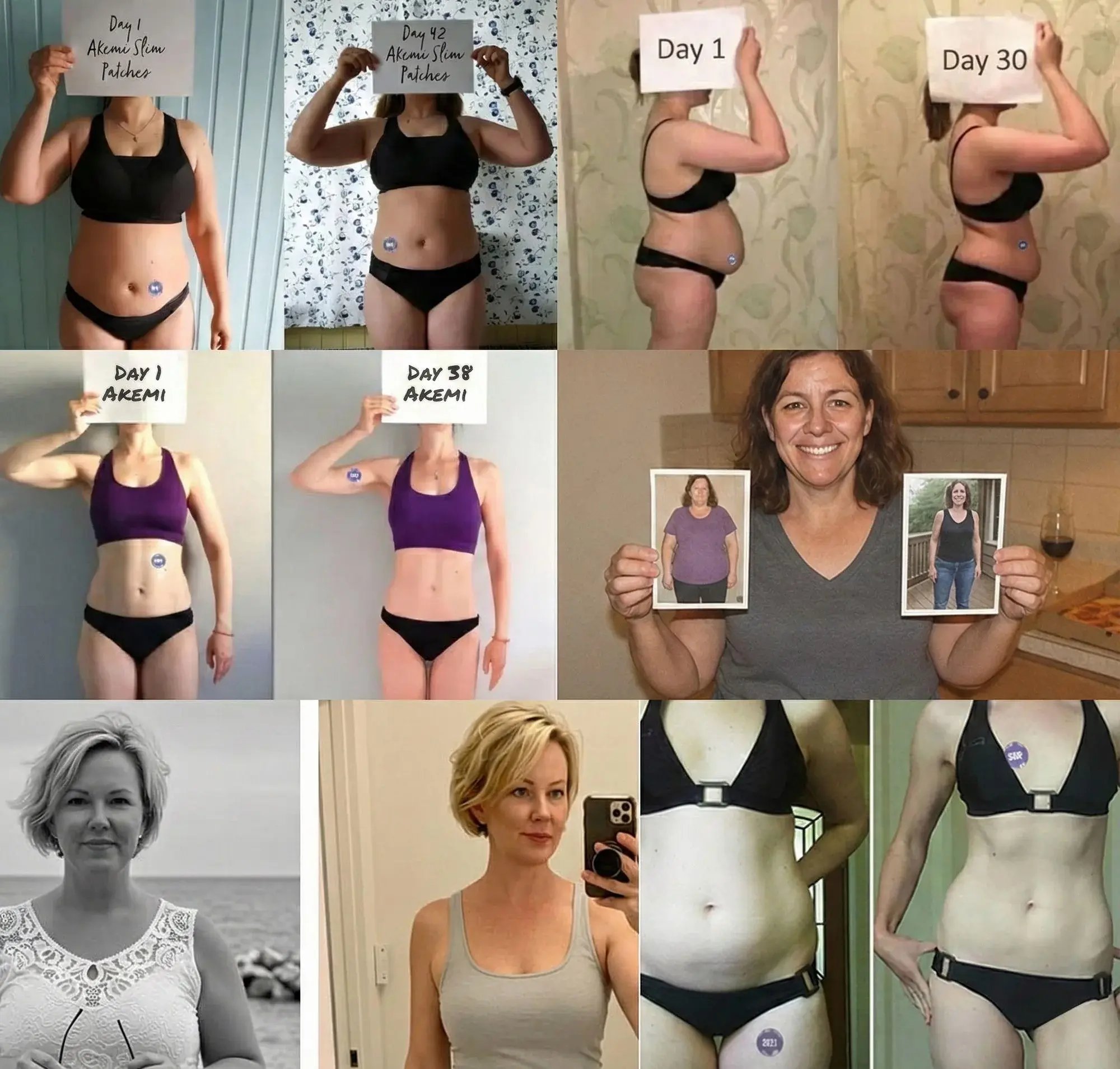 Before and after results